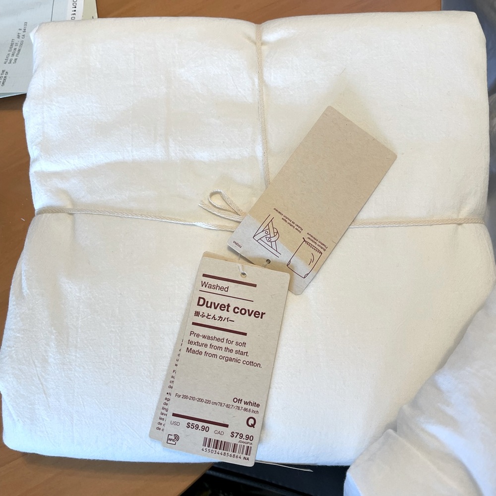 WASHED ORGANIC COTTON DUVET COVERS